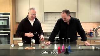 How to make a frappé coffee using an aerolatte milk frother [upl. by Lleneg]