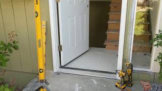 Jeld Wen Front Door Installation  Really crappy products and craftsmanship PART 1 [upl. by Heigho]