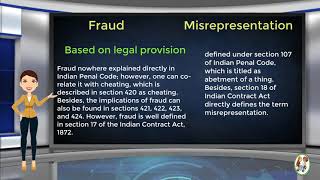 What is Difference Between Fraud amp Misrepresentation [upl. by Eenram]