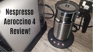 Nespresso Aeroccino 4 Milk Frother Review  Worth upgrading from the Aeroccino 3 [upl. by Nosoj]