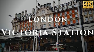 London Victoria Station Walk Through England 4K [upl. by Asek]