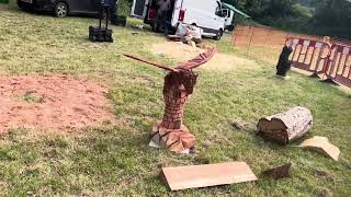 A fabulous range of wooden sculpture at Caerleon festival 2024 [upl. by Sherm]