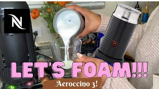 How To Foam Milk With Aeroccino 3 Make Coffee With Foam Tips amp Tricks  Easy Foamed Latte Recipe [upl. by Lyrrehs]