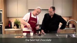 How to make a hot chocolate using an aerolatte milk frother [upl. by Eelanej]